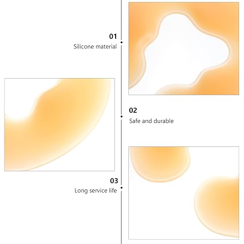 Miniatura 2 de Beaupretty Almohadas de viaje de silicona, cojín de masaje suave, cojín de masaje beige, almohada para relajarse, reposacabezas de spa, cuidado de