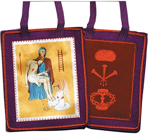 Leaflet Missal Benediction and Protection Scapular - Purple Scapular of Marie-Julie Jahenny