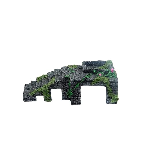 liangshunsmシェルター 樹脂製模造岩/爬虫類 亀 リクガメ シェルター 爬虫類 シェルター 亀の浮島 水槽隠れ家 カメシェルター 両生類用品 かめ 水槽 ペット 造園 リクガメ シェルター (F)