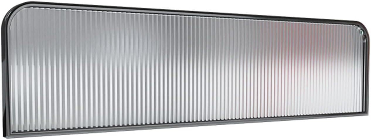 KLGFBDC Dividers for Dining Areas Restaurant Decorative Partitions Striped Glass Low Fence Desk Divider Restaurant Table Top Separator (Color : Black-a, Size : 50x110cm), 8751-XX
