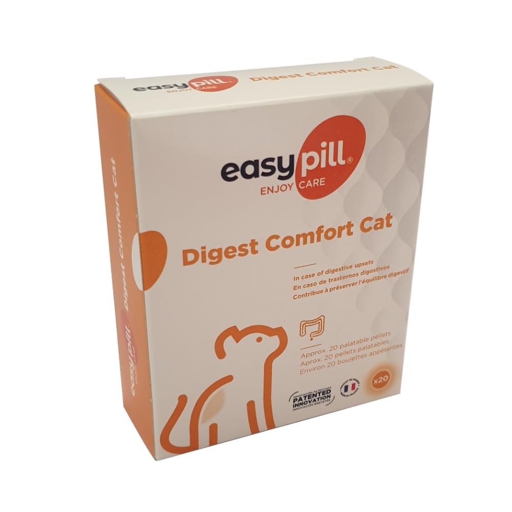 Easypill Cat Dog Digestion Supplement Comfort For Stomach Issues Diarrhoea (Cat x 20 Pellets)