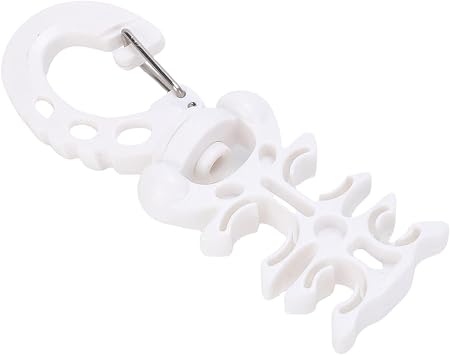 RiToEasysports Scuba Diving Hose Clamp BCD Hose Holder Clamp Dive with Snap Hook Buckle for Snorkeling Scuba Diving Underwater Sports