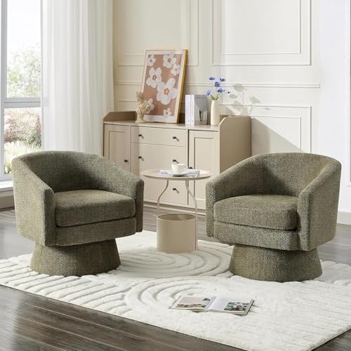 Sillón giratorio redondo plegable verde menta miniatura 7