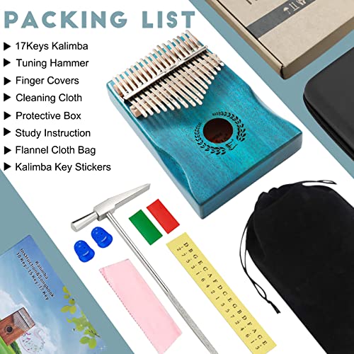 Everjoys Kalimba Piano à pouce portable Mbira à 17 touches, avec étui de protection, livre de chansons, marteau d… - Les Beatles, Paul McCartney, John Lennon, RIngo Starr, George Harrison Everjoys Kalimba Piano à pouce portable Mbira à 17 touches, avec étui de protection, livre de chansons, marteau d… – Image 7