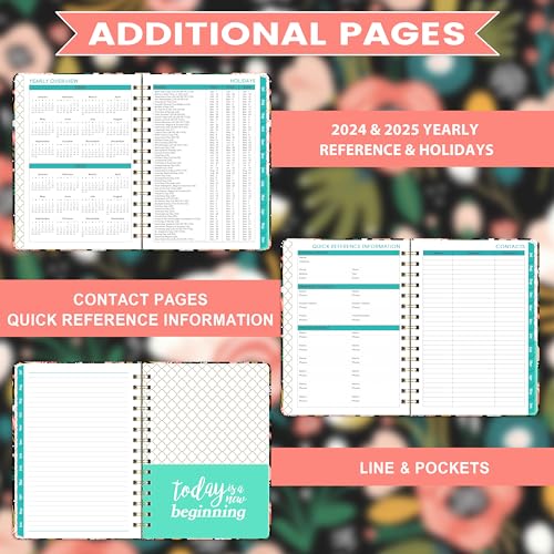 2024-2025 Planner - 2024-2025 Weekly Monthly Planner from July 2024 to June 2025, Academic Planners with Thick Paper, Pocket, Tabs, 6.4‘’ x 8.5\'\'