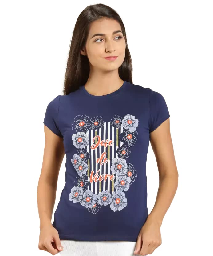 Image of Lyra Women's Cotton Regular Fit T-Shirt