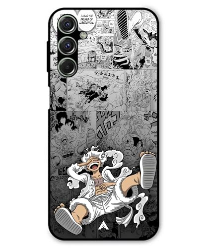 Image of Premium Anime 2 Case for Samsung Galaxy M54 (Glossy Finish) Soft-Touch Metal TPU Back Cover, Shockproof, Designer, Aesthetic Mobile Phone Case