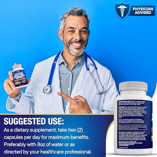 NEW AGE Sea Moss Black Seed Oil Ashwagandha Turmeric Bladderwrack Burdock - with Manuka, Honey Dandelion, ACV Black Pepper Gluten Free - Image 6