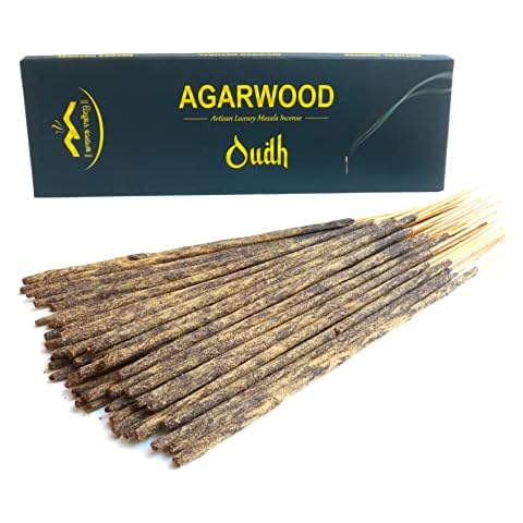 Aroma Valley Oud Incense Sticks - Artisan Luxury Masala Incense - Handcrafted Long-Burning Extra-Thick - 18+ Sticks - Divine Scent for Home & Meditation - Agarwood, Gaharu, Aloeswood, Eaglewood Cover
