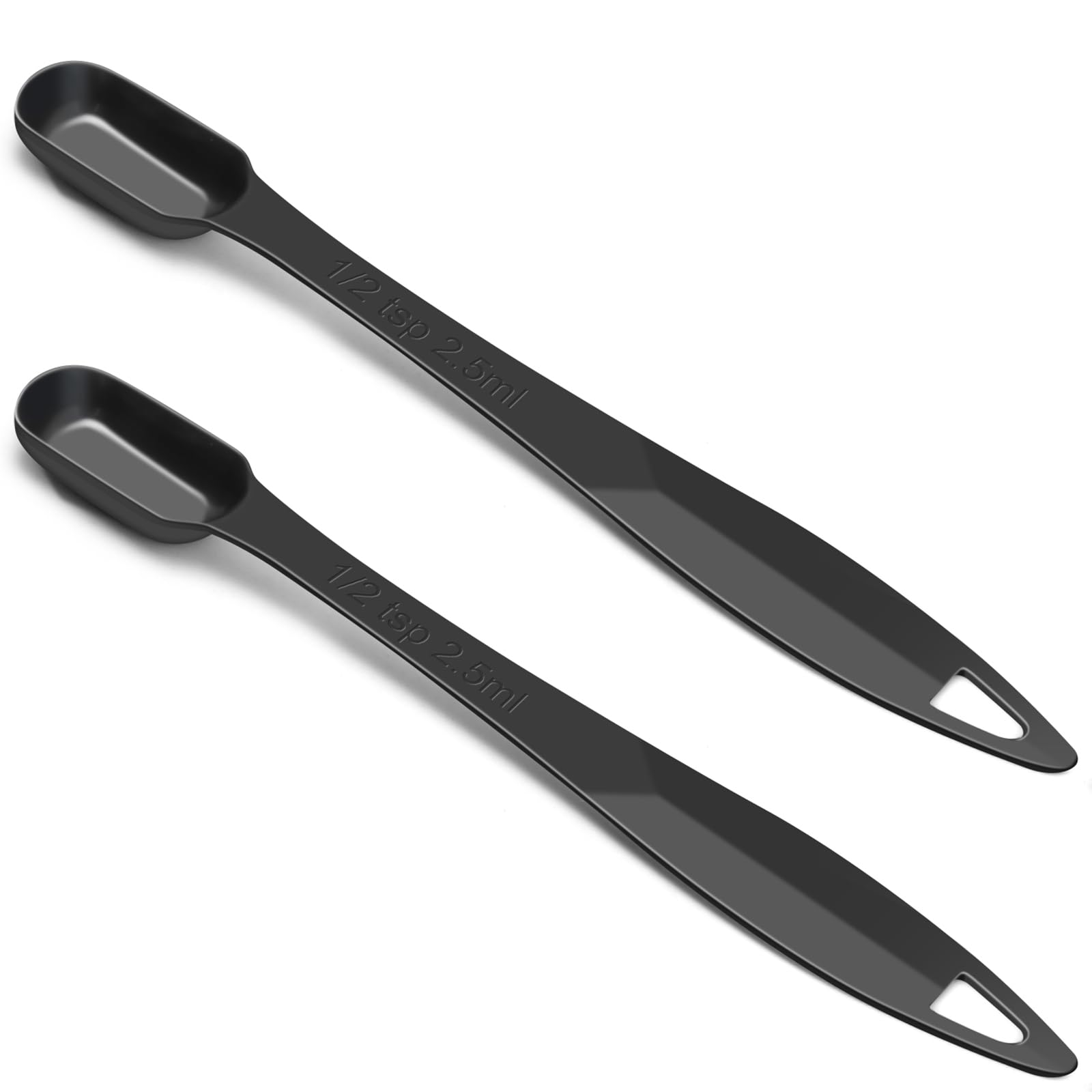 Edelstahl Messlöffel-Set – 2x 1 TL (5 Ml) + 1x 1/2 TL, Einzelne Löffel Mit Aufhängeöse