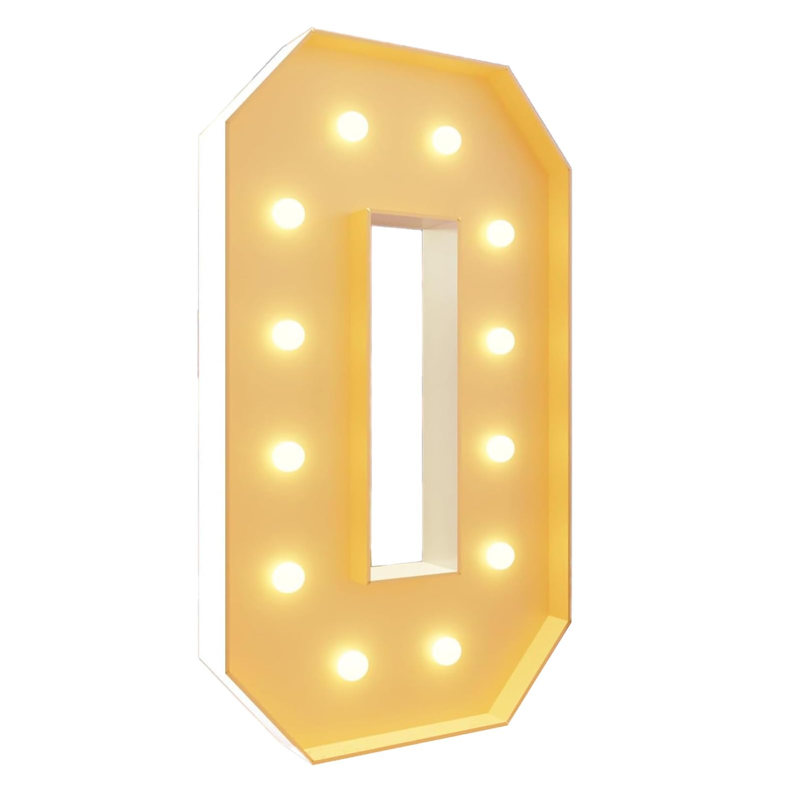 Marquee Letters, Birthday LED Light Up Letter(Letter O,120cm(4FT))