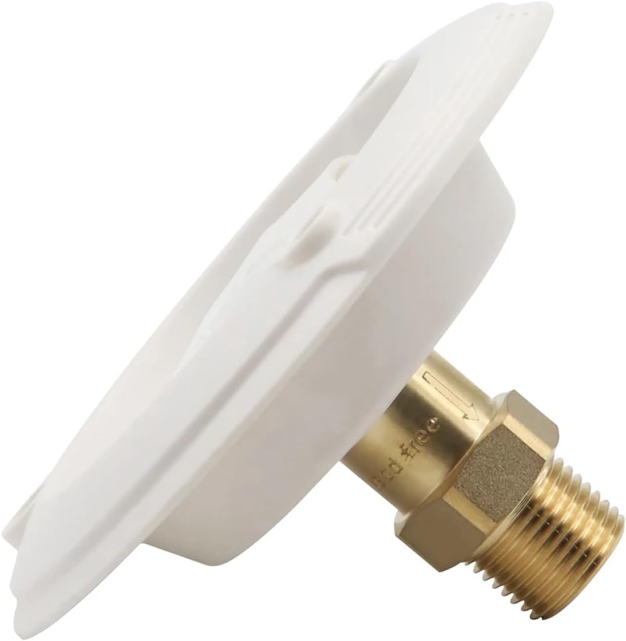 Rv City Water Inlet 2sets RV City Water Fill Inlet 3/4 Female to 1/2 Male Hose Connector for Camper Trailer(Large)
