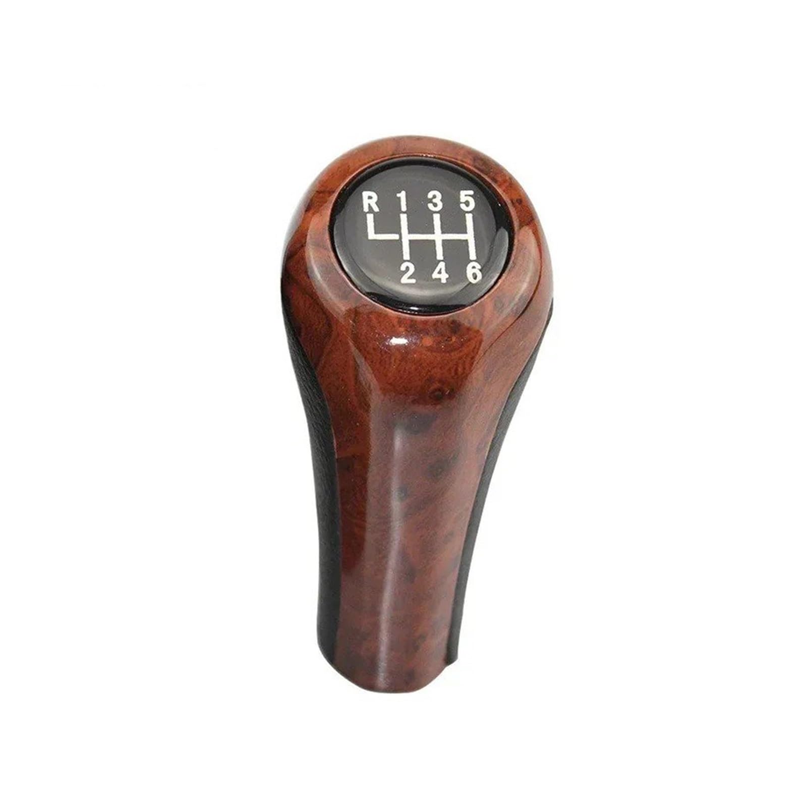 Pybycegnzk Woodgrain-6 Speed Car Interior Accessories For Bmw 5 Series E60 E61 Gear Shift Knob 6 Speed(Woodgrain-6 Speed)