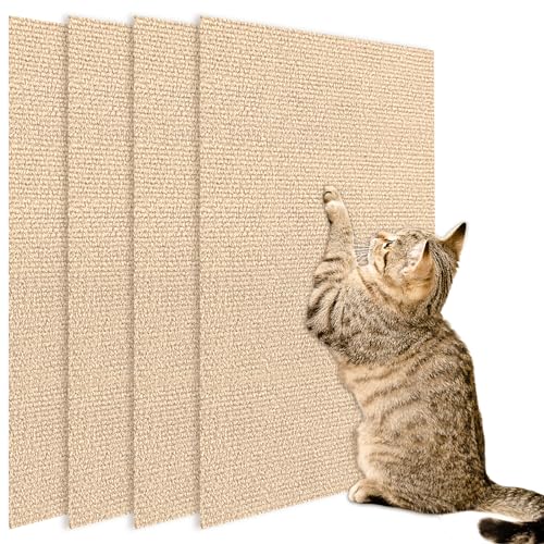 4-Pack Self-Adhesive Cat Scratch Mats