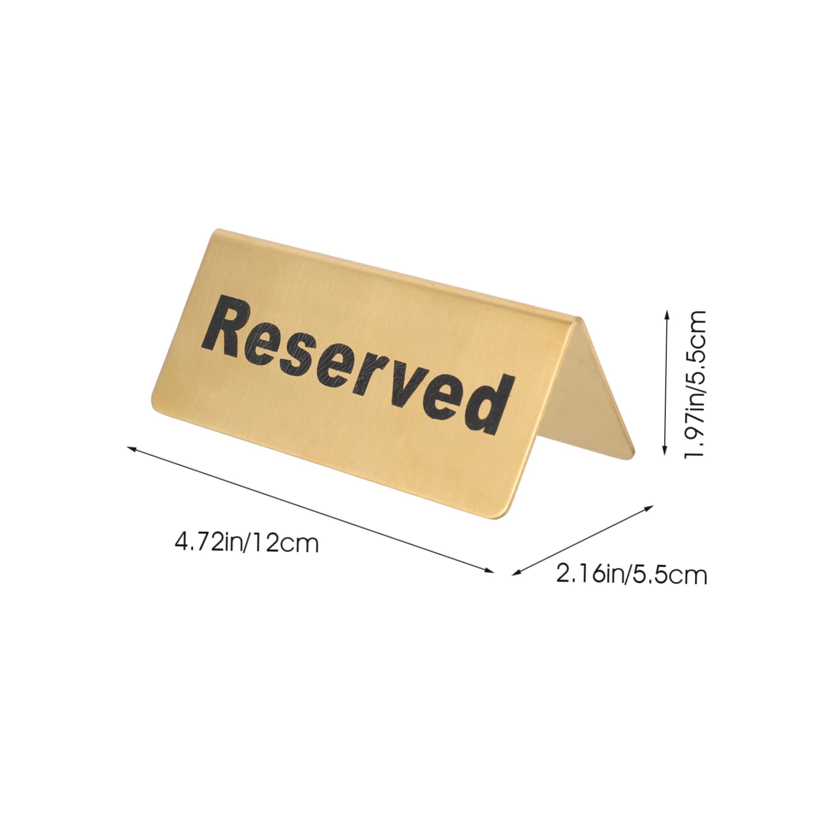 PRETYZOOM Elegant Reserved Table Card Sign for Weddings Banquets and Restaurants Lightweight Eye Catching Design for Event Seating Arrangements