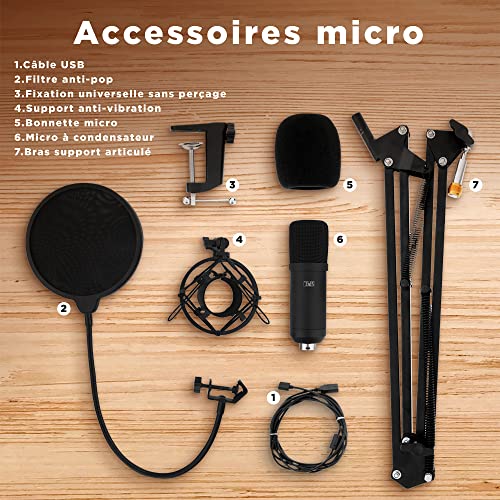 Microphone anti-vibrations T’NB Influence pack complet de studio - 2