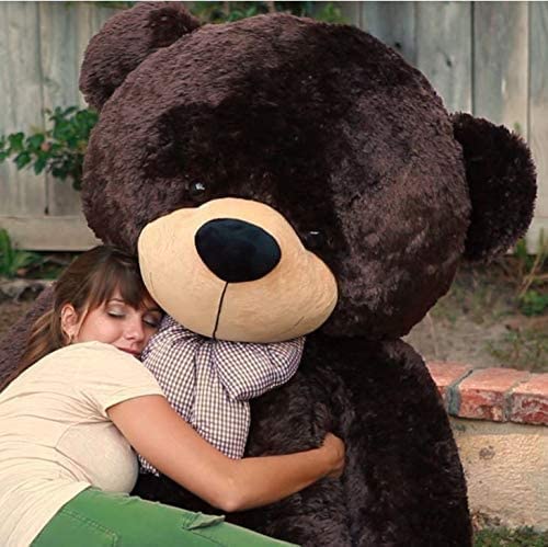 Image of Giant Teddy Bear 5 Feet-Soft Plush Stuffed Toy for Kids & Girlfriend, Soft Toy for Kids-Birthday Gift for Girls, Plush Toy Big Cuddly Hugging Bear, Gifts for Valentine's Day (Dark Brown)