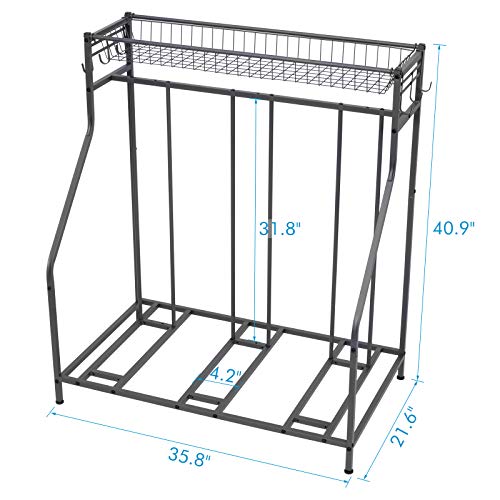 Support de vélo avec panier de rangement et 3 largeurs réglables Sunix