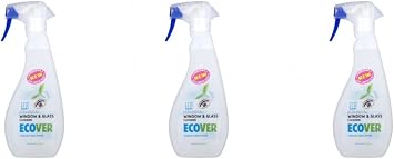 Ecover 3 Pack Window & Glass Cleaner | 500ml | 3 Pack Bundle