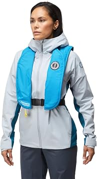 MIT 70 Manual Inflatable PFD - Azure Blue