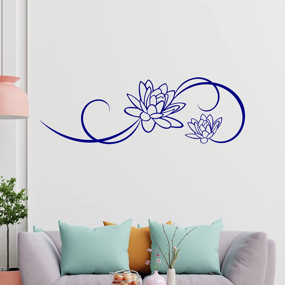 Kiwistar Fiore - Linee Adesivo in 6 Dimensioni - Wall Sticker Wall
