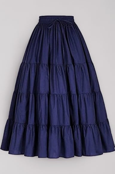 JANAK Girl's Crepe Fabric Long Frill Skirt 584