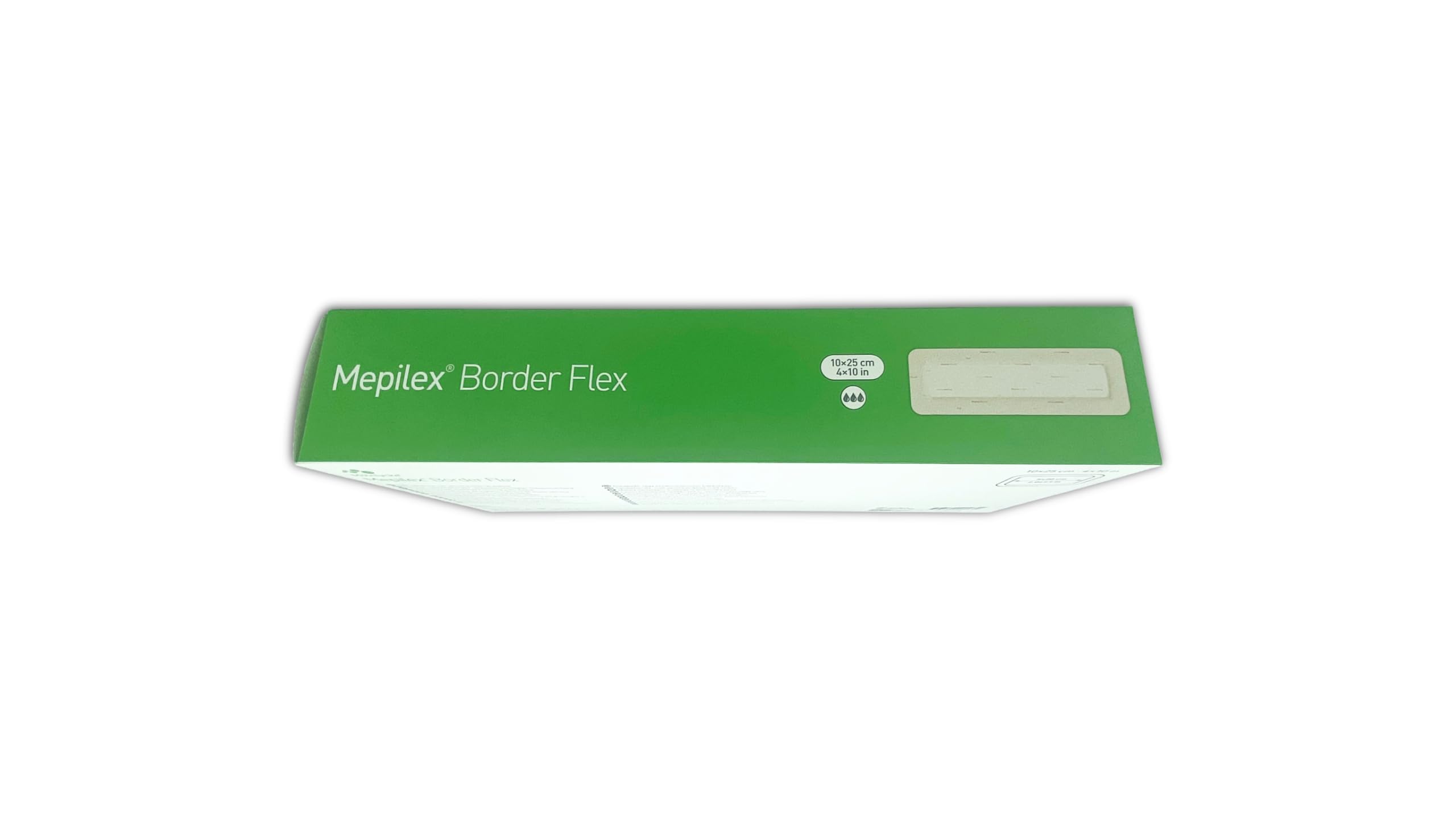 Mölnlycke Mepilex Border Flex 10x25 cm | Medicazione Flessibile in Schiuma di Silicone | Per Lunghe Incisioni | 5 Pezzi