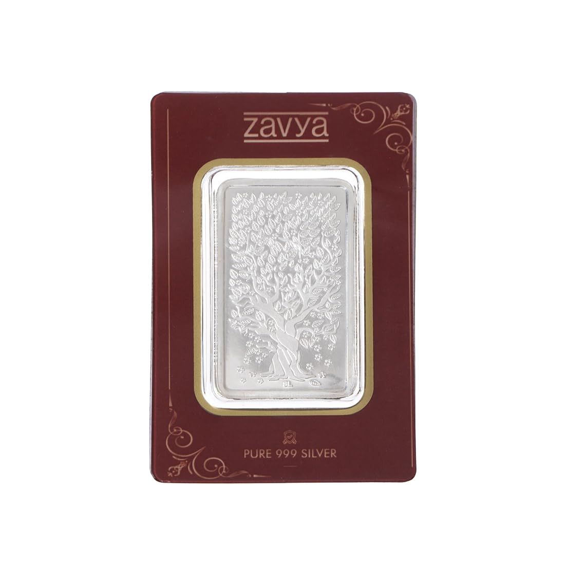 ZAVYA 999 Pure Silver Lucky Tree Embossing 10g Silver Bar with Limited Edition Festive Packaging (B0CMM8NX9S) Amazon Price History, Amazon Price Tracker
