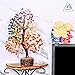 FASHIONZAADI 7 Chakra Tree - Crystal Bonsai Tree - Spiritual Decor - Spiritual Gemstones - Sculptures Home Decor - Crystal Gifts - Gemstone Tree - Tree of Life Decor - Desk Decorations