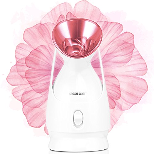KINGDOMCARES Facial Steamer Warm Mist Moisturizing for Unclogs Pores Blackheads Acne Cleanse Humidifier for Home Facial Sauna Spa Orange