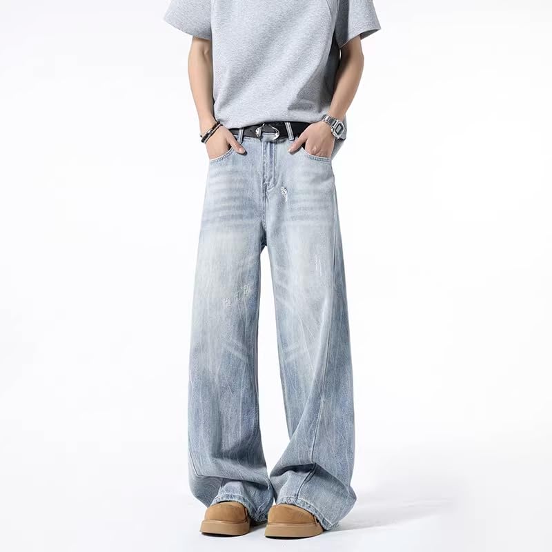 Men's Straight Leg American Denim Jeans for Summer3