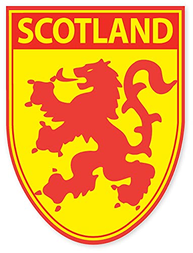 Must Have Souvenirs Scotland Scottish Decal Car Sticker Saltire Thistle (Lion Rampant Shield)