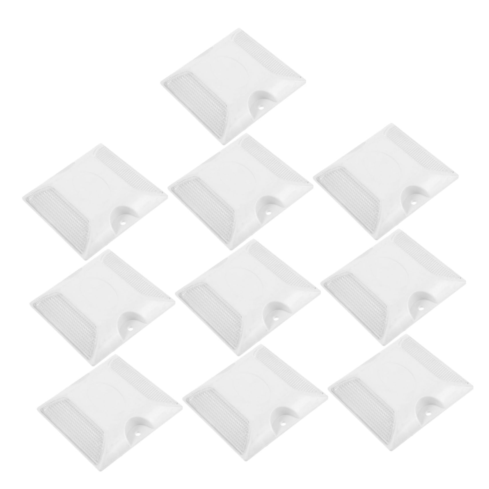 Healifty 3 series Marcadores De Carretera Tacos Reflectantes Para Carretera Reflectores Para Pavimento De Calle Marcador De Seguridad Marcadores De Entrada Reflectantes 10 piezas x 3