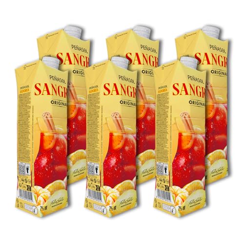 Peñasol Prisma Brik Sangría - Paquete de 6 x 1000 ml - Total: 6000 ml