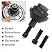 OFBAND Clutch Alignment Tool,Universal Car Alignment Tool Kit for Most Cars and Light Trucks Clutch,Car Accessories Single Disc Clutch Alignment Plates Tool with 2 Plastic Sleeve
