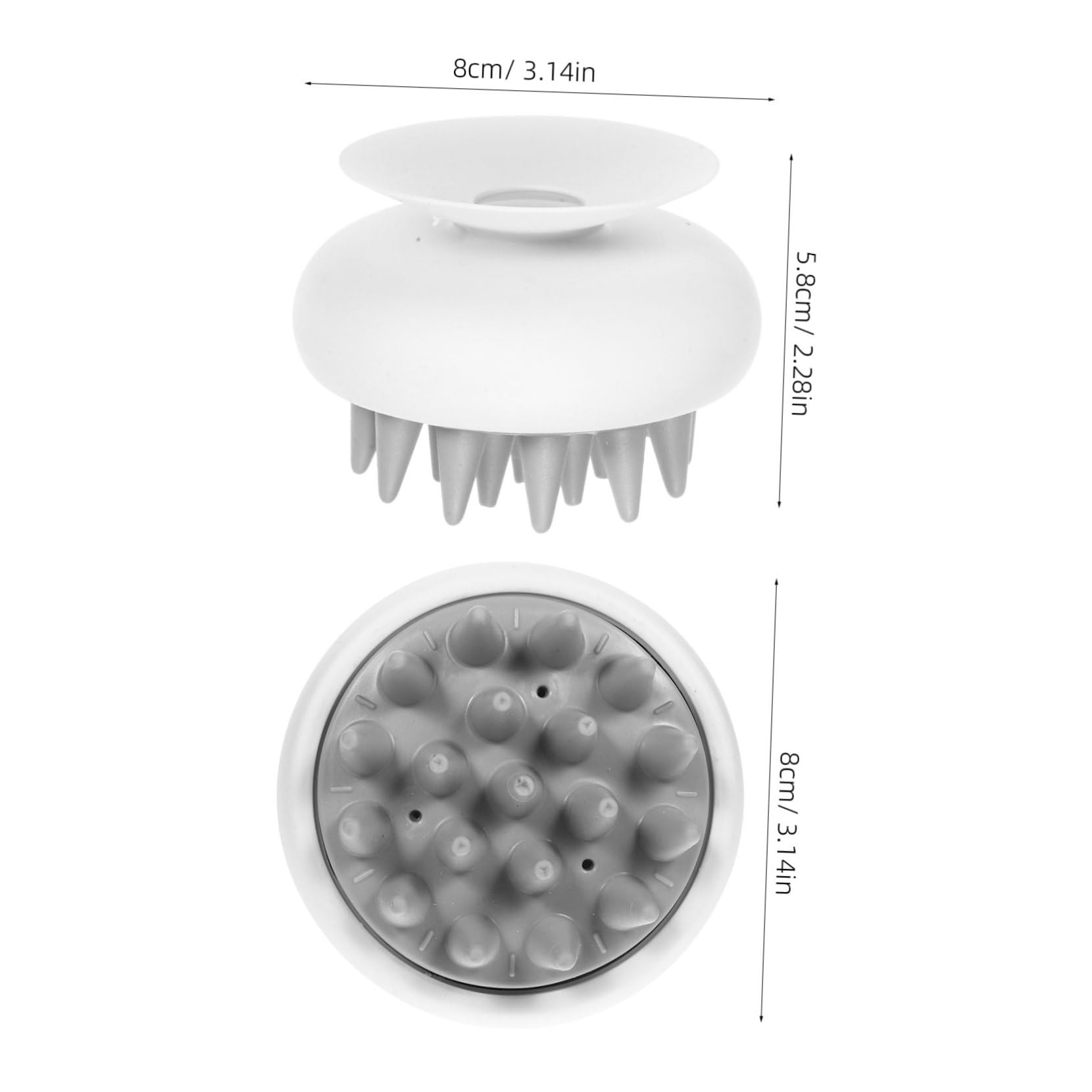 DINHEAROM Shampoo Massager Brush Scalp Hair Care Tool Scalp Scrubber for Shower Hair Massager