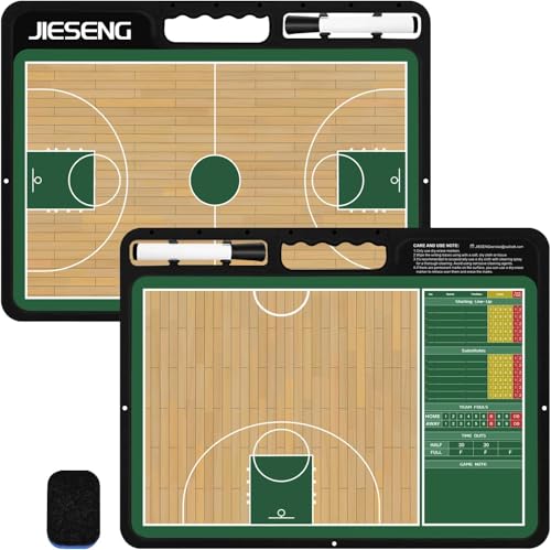 Basketball Coaching Board, Double-Sided Full & Half Court