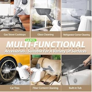 Pulitore a Vapore Portatile Vaporetto Pulitore Vapore Casa Steam Cleaner Per Divani e Tessuti 110 Gradi Vapore Pulizia Macchina Per Cucina, Bagno, Pavimenti, Auto, Divani E Tessuti Lavavetri