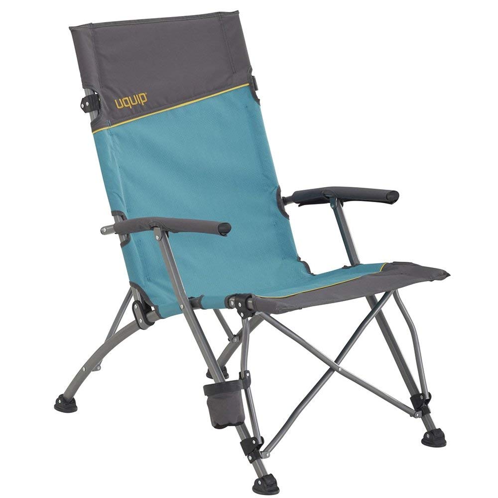 Uquip Campingstuhl Rocky 2.0 Boulder - Faltbarer Schaukelstuhl Mit 120kg Traglast