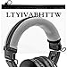 Replacement Headband Cover Compatible ATH M50X M50 M40X M40 M30X M20X Headphones (Silver)