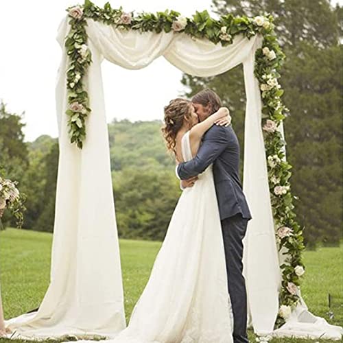 1/2/3 Teile/Satz 70 * 550 cm Hochzeit Bogen Drapieren Chiffon Stoff Sheer Kristall Hochzeit Tüll Drapieren Vorhang für Party Hintergrund DIY