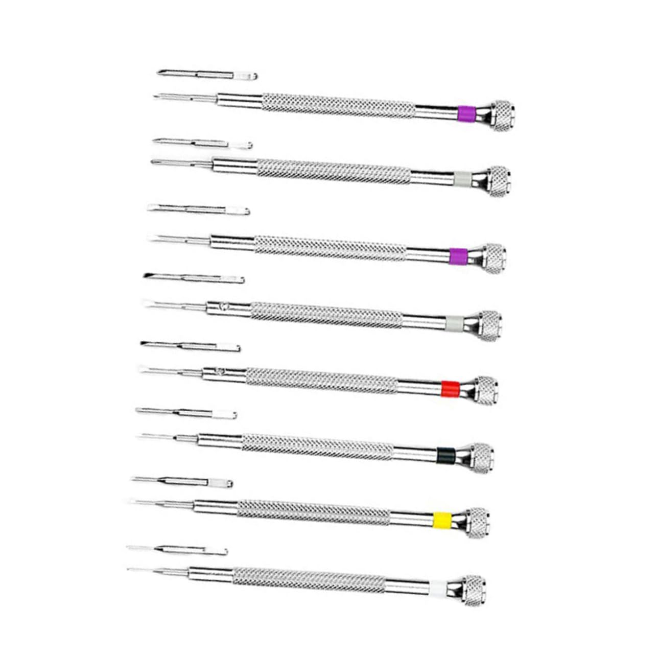 Set di Cacciaviti per Riparazione 8 Pezzi, Acciaio, Portatile