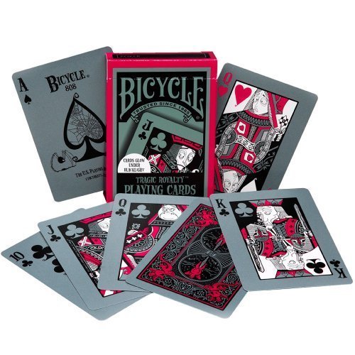 Cards Glow Under Blacklight - Bicycle Tragic Royalty Playing Cards by Bicycle TOY