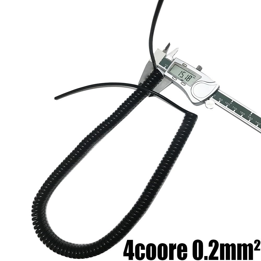 przewód spiralny, 2-żyłowy 3-rdzeniowy teleskopowy kabel sprężynowy do linii(4 core 0.2mm square)