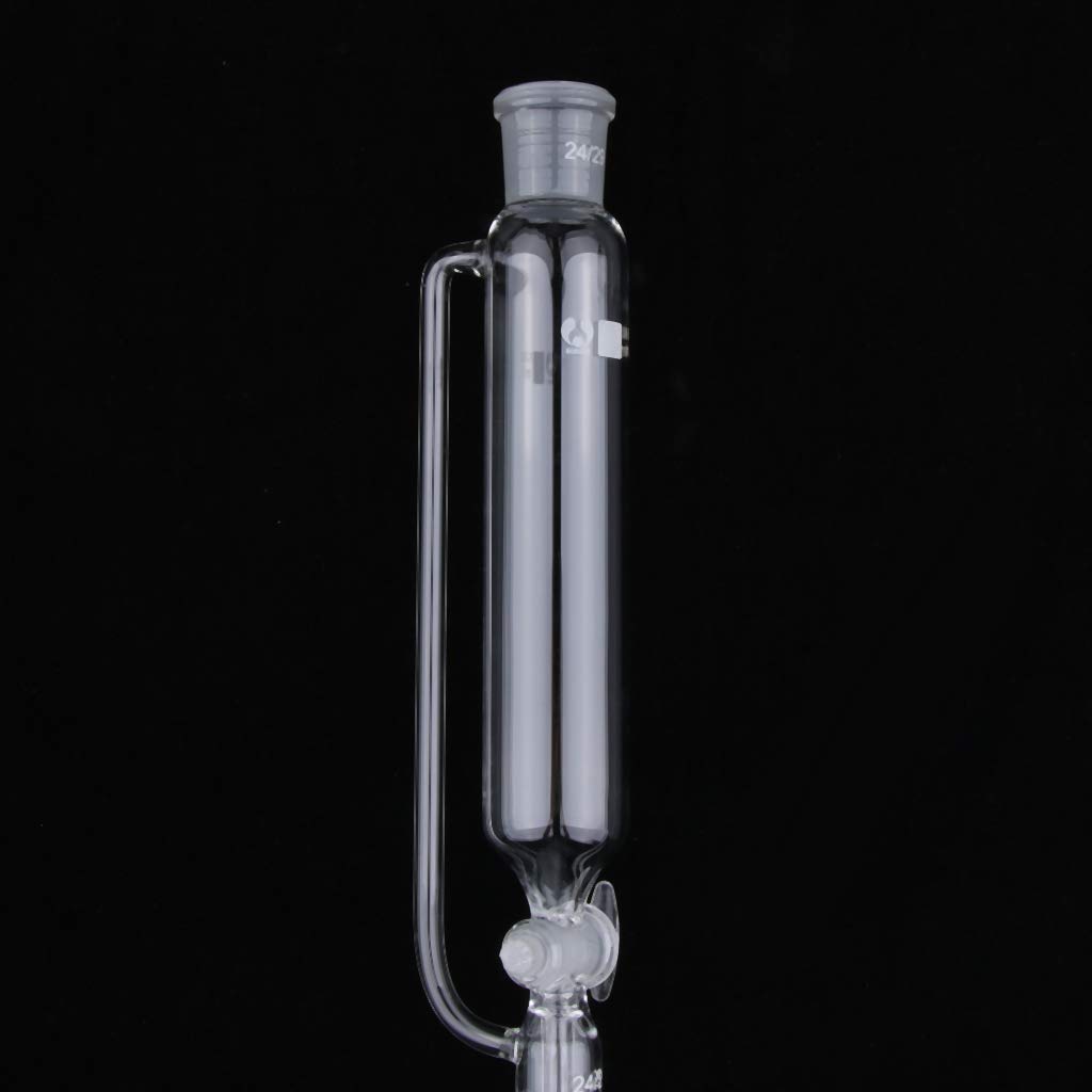 Tropftrichter aus Glas mit Druckausgleichsrohr und Absperrhahn, transparent, 100 ml