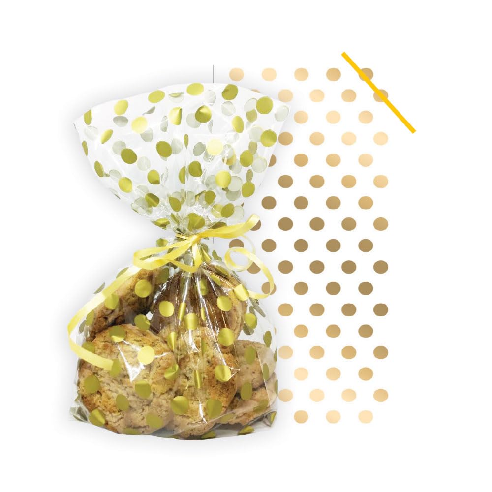 Aodaer Lot De 100 Sacs En Cellophane Argenté Avec Attaches