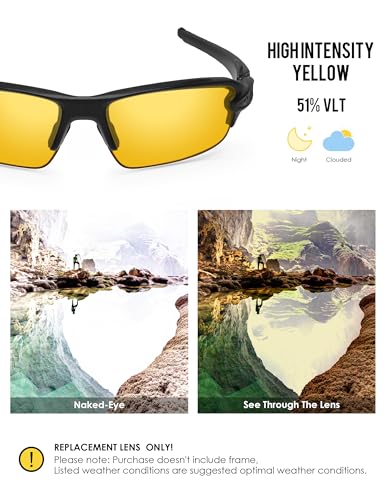 Image of BLAZERBUCK Replacement Lenses & Sock Kit for Oakley Flak 2.0 OO9295 Sunglasses