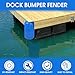 JYINCPED Corner Dock Bumpers,Boat Dock Corner Bumpers Fenders,Marine-Grade Viny,Inflatable Protection Fender Guard,Stainless Steel Mounting Hardware Included,8