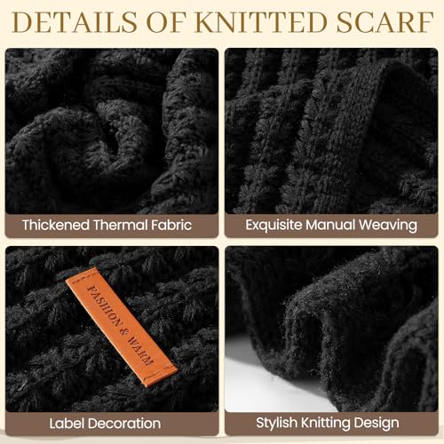 Scarf for Women, Soft Acrylic Winter Scarves, Womens Warm Thick Scarf for Cold Weather3