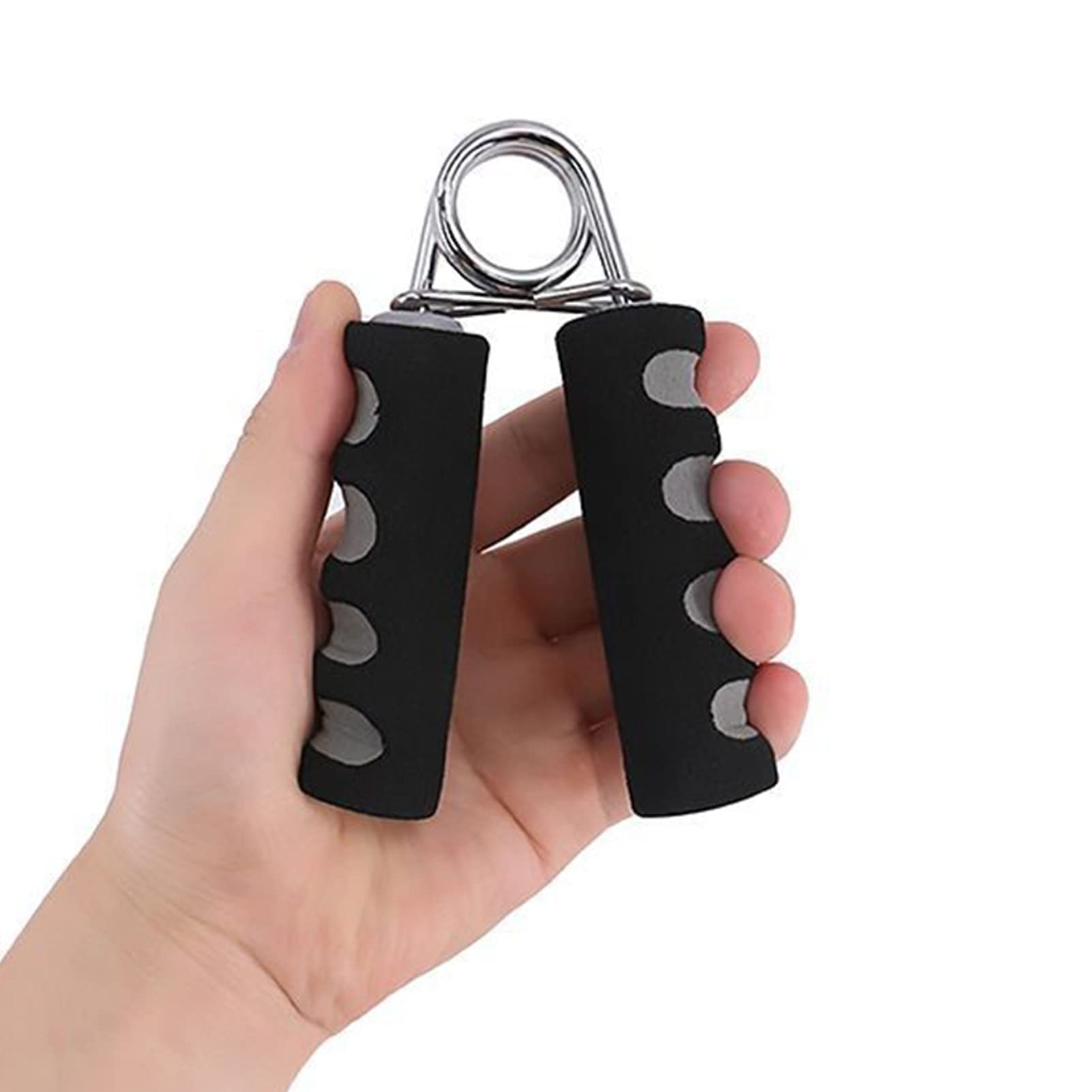 6 in 1 Bauchmuskelrad, Bauchmuskeln, Fitnessgeräte, Set mit verstellbarem Springseil, Klemme, Schiebestange, AB-Rolle, Kniebandage und Spanner (schwarz)